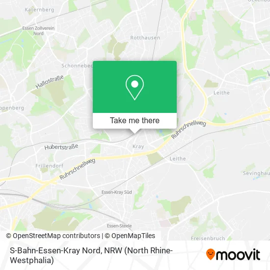 S-Bahn-Essen-Kray Nord map