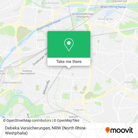 Debeka Versicherungen map