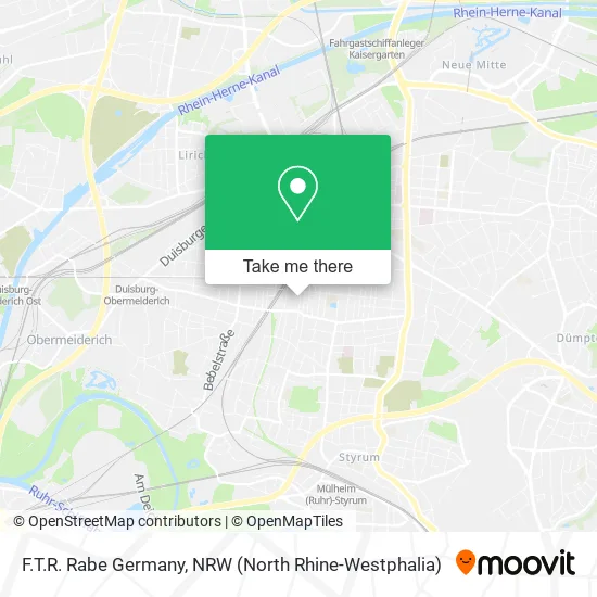 Карта F.T.R. Rabe Germany