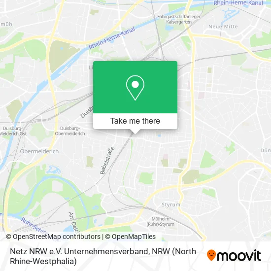 Карта Netz NRW e.V. Unternehmensverband