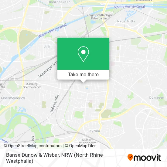 Banse Dünow & Wisbar map