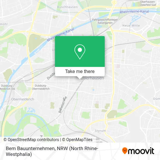 Bem Bauunternehmen map