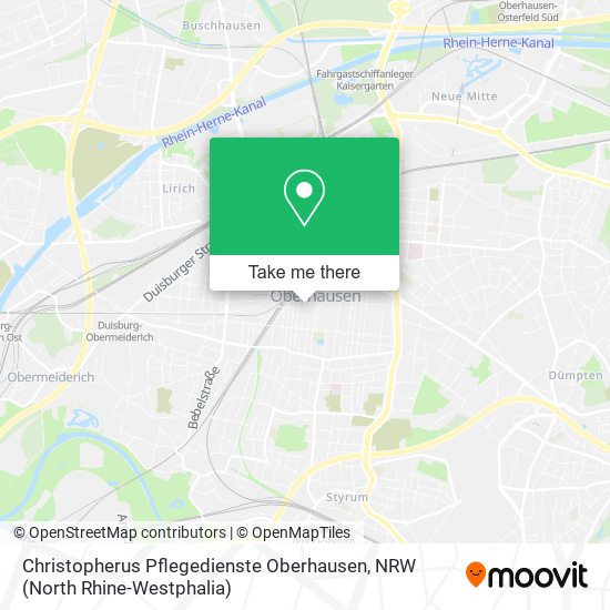 Christopherus Pflegedienste Oberhausen map