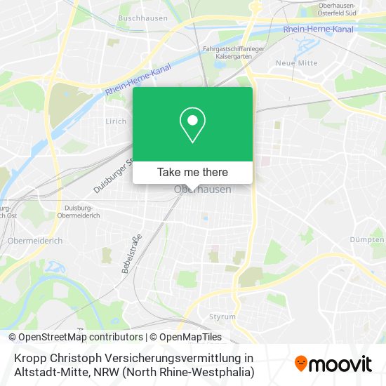 Kropp Christoph Versicherungsvermittlung in Altstadt-Mitte map