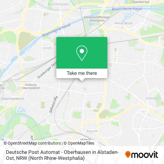 Deutsche Post Automat - Oberhausen in Alstaden-Ost map