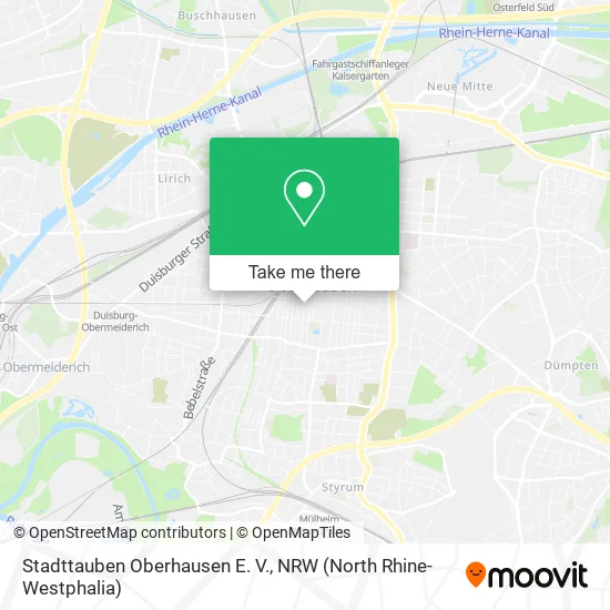 Карта Stadttauben Oberhausen E. V.