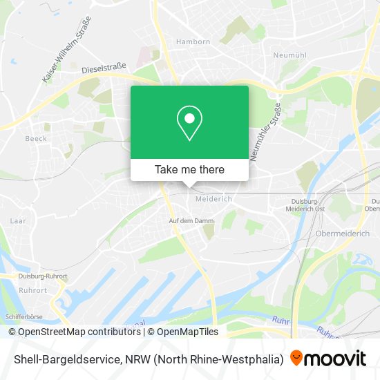 Shell-Bargeldservice map