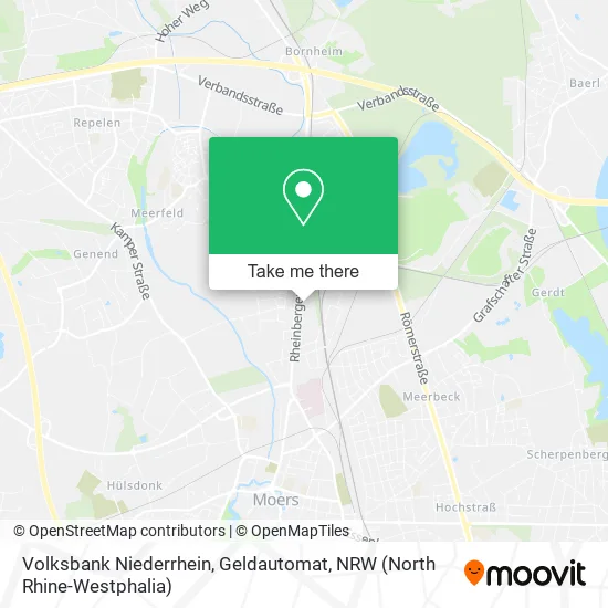 Volksbank Niederrhein, Geldautomat map