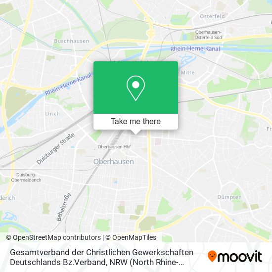 Gesamtverband der Christlichen Gewerkschaften Deutschlands Bz.Verband map