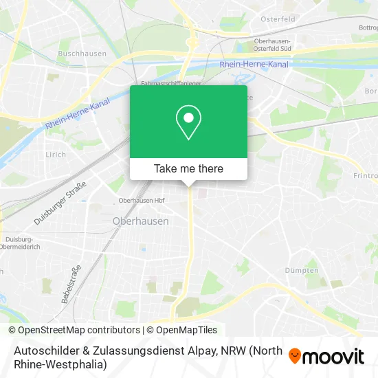 Карта Autoschilder & Zulassungsdienst Alpay