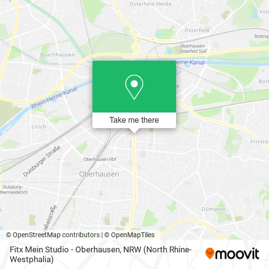 Карта Fitx Mein Studio - Oberhausen