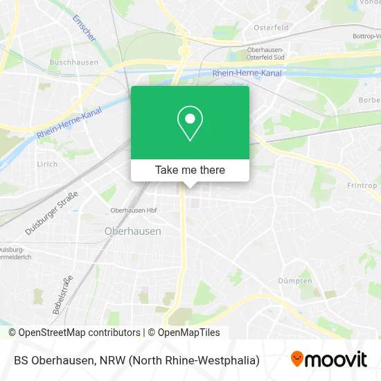 BS Oberhausen map