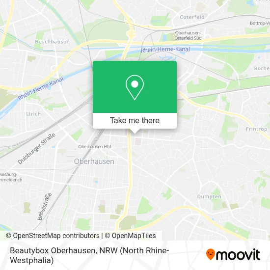 Beautybox Oberhausen map