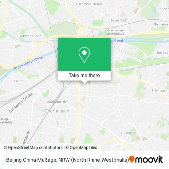 Beijing China Maßage map