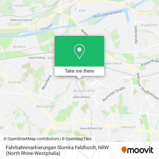 Fahrbahnmarkierungen Slomka Feldhordt map