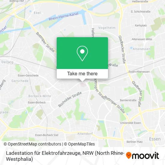 Карта Ladestation für Elektrofahrzeuge