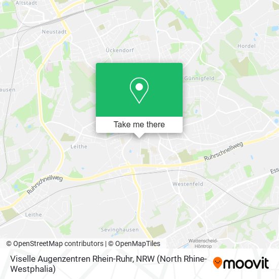Карта Viselle Augenzentren Rhein-Ruhr