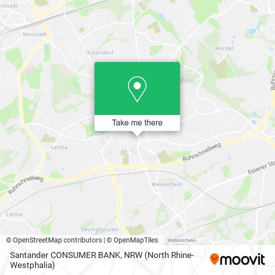 Santander CONSUMER BANK map