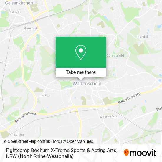Карта Fightcamp Bochum X-Treme Sports & Acting Arts