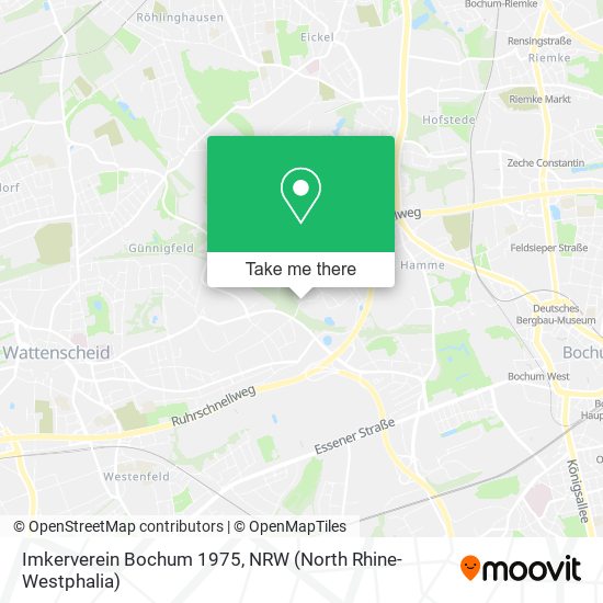 Imkerverein Bochum 1975 map