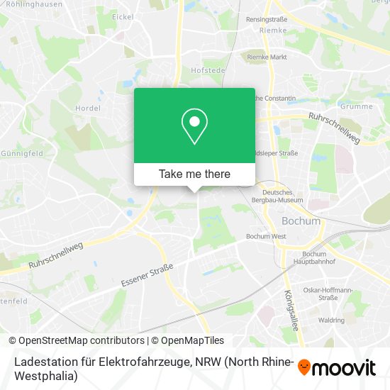 Ladestation für Elektrofahrzeuge map