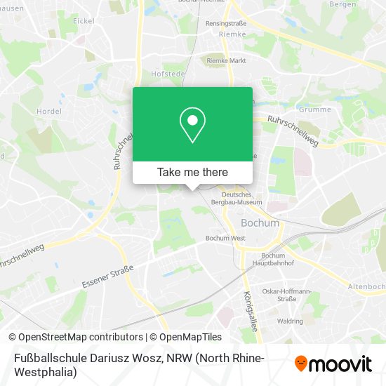 Fußballschule Dariusz Wosz map