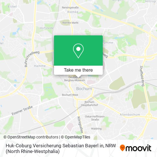 Huk-Coburg Versicherung Sebastian Bayerl in map