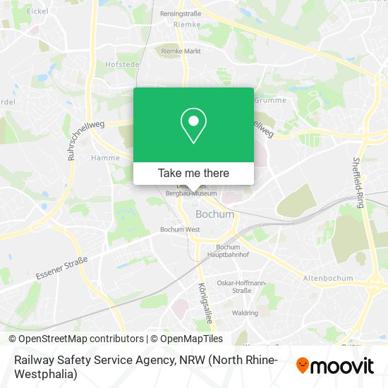 Railway Safety Service Agency map