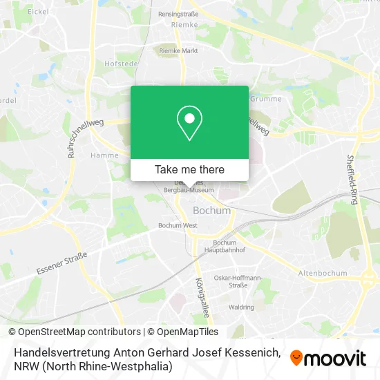 Карта Handelsvertretung Anton Gerhard Josef Kessenich