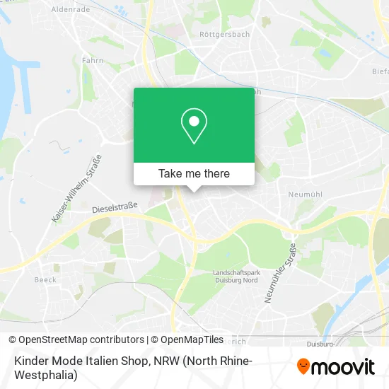 Карта Kinder Mode Italien Shop