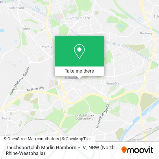 Tauchsportclub Marlin Hamborn E. V. map