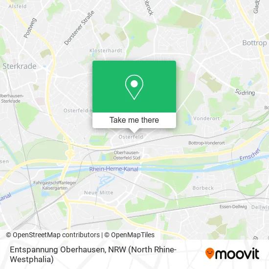 Карта Entspannung Oberhausen