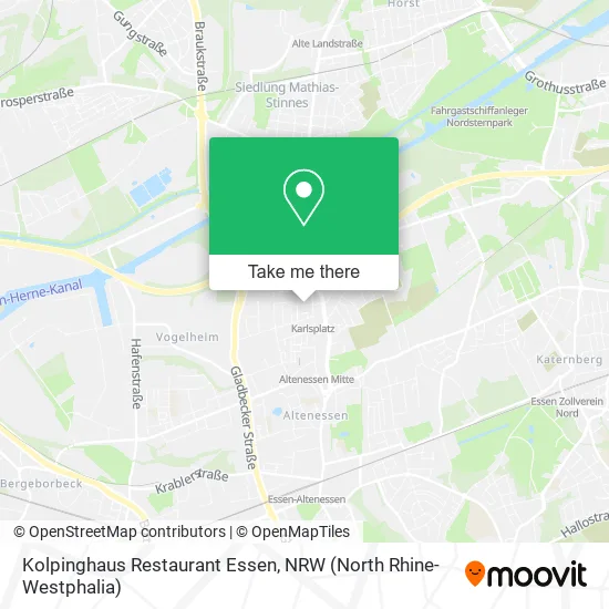 Карта Kolpinghaus Restaurant Essen