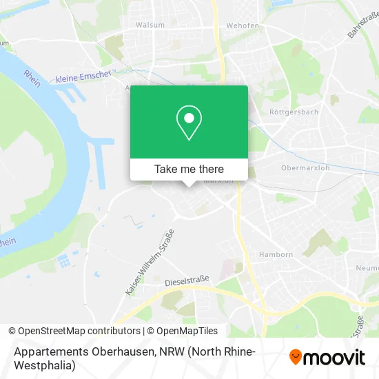 Карта Appartements Oberhausen
