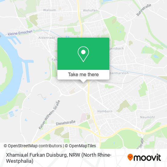 Xhamia,el Furkan Duisburg map