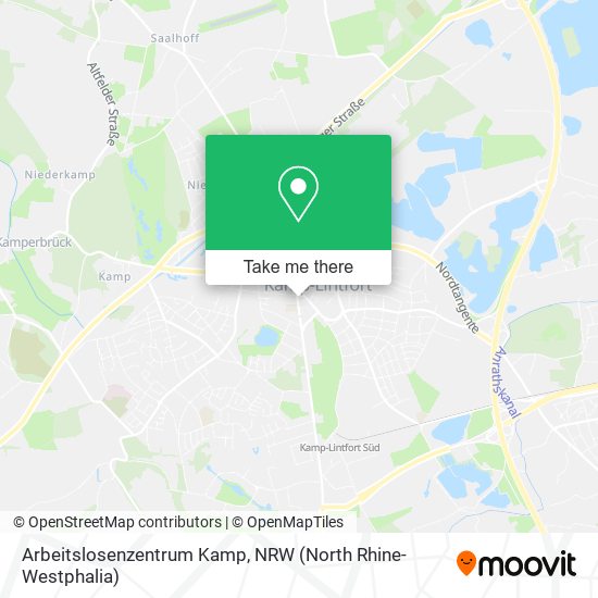 Arbeitslosenzentrum Kamp map