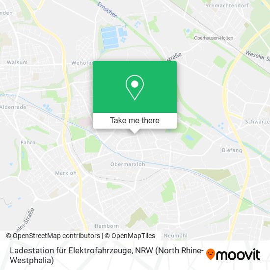 Карта Ladestation für Elektrofahrzeuge