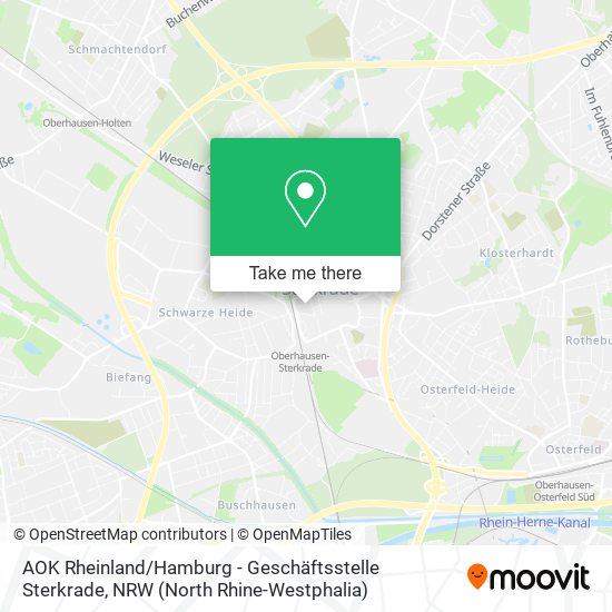 AOK Rheinland / Hamburg - Geschäftsstelle Sterkrade map