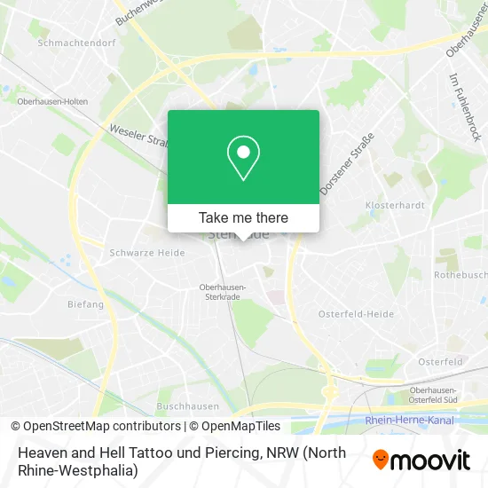 Heaven and Hell Tattoo und Piercing map