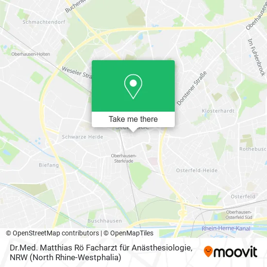 Карта Dr.Med. Matthias Rö Facharzt für Anästhesiologie