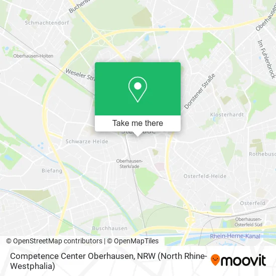 Карта Competence Center Oberhausen