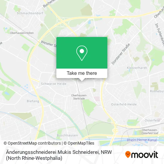 Карта Änderungsschneiderei Mukis Schneiderei