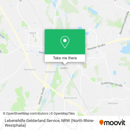 Lebenshilfe Gelderland Service map