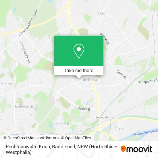 Карта Rechtsanwälte Koch, Badde und