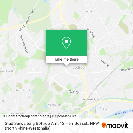 Карта Stadtverwaltung Bottrop Amt 12 Herr Bossek