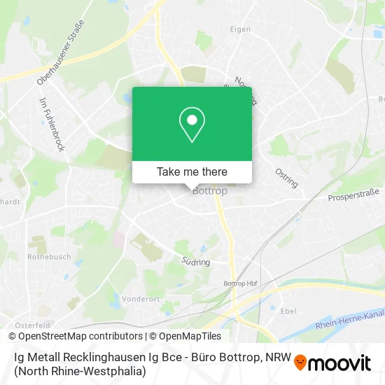 Карта Ig Metall Recklinghausen Ig Bce - Büro Bottrop