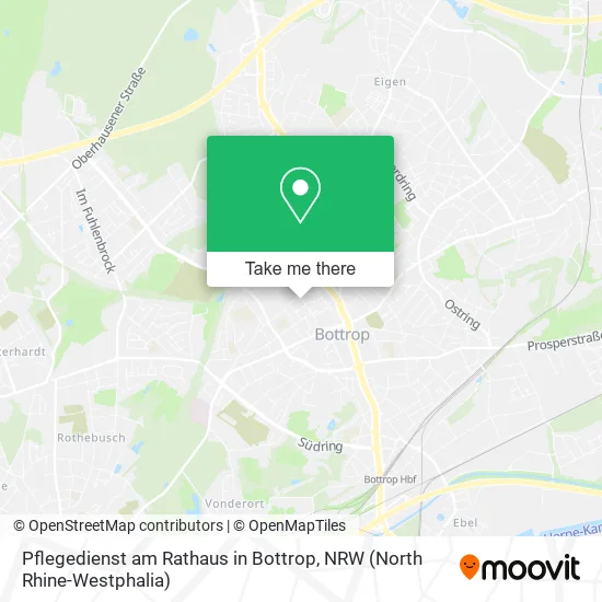 Карта Pflegedienst am Rathaus in Bottrop