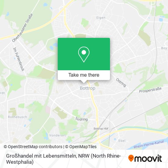 Großhandel mit Lebensmitteln map