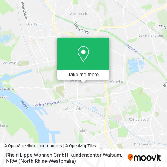 Rhein Lippe Wohnen GmbH Kundencenter Walsum map