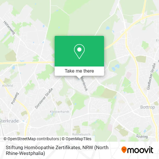 Карта Stiftung Homöopathie Zertifikates